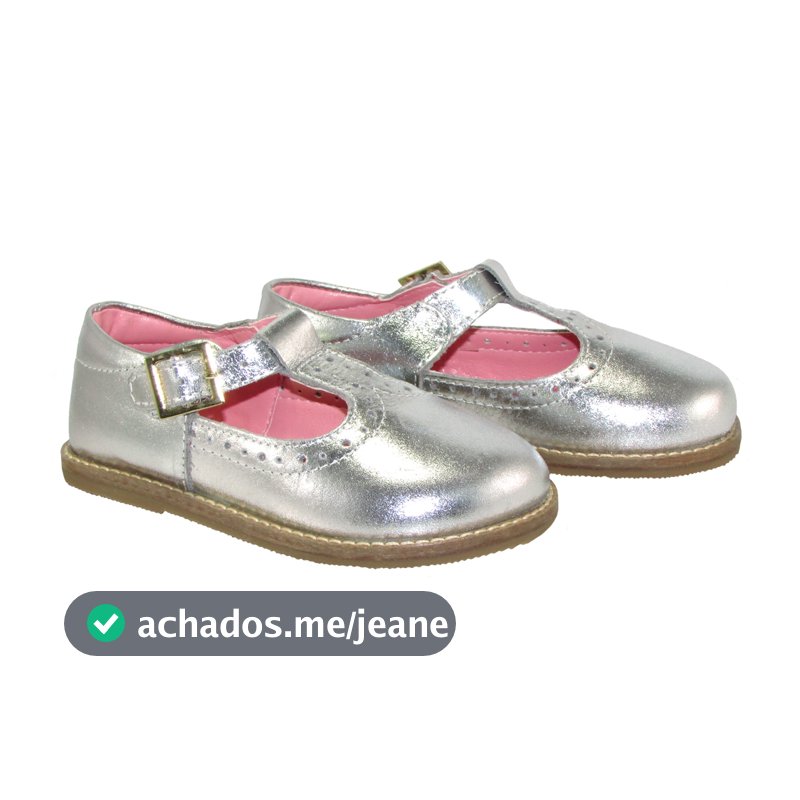 Sapatilha Infantil Menina Salomé Tira Fivela Casual Sapato Boneca Bico Redondo Leve Macia Confort