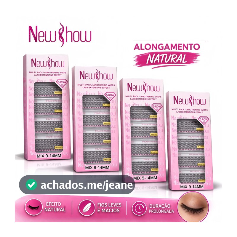 New Show 12 Caixas Cílios  20P/30P/40P/50P Volume Russo 9-14mm Alongamento Natural Profissional