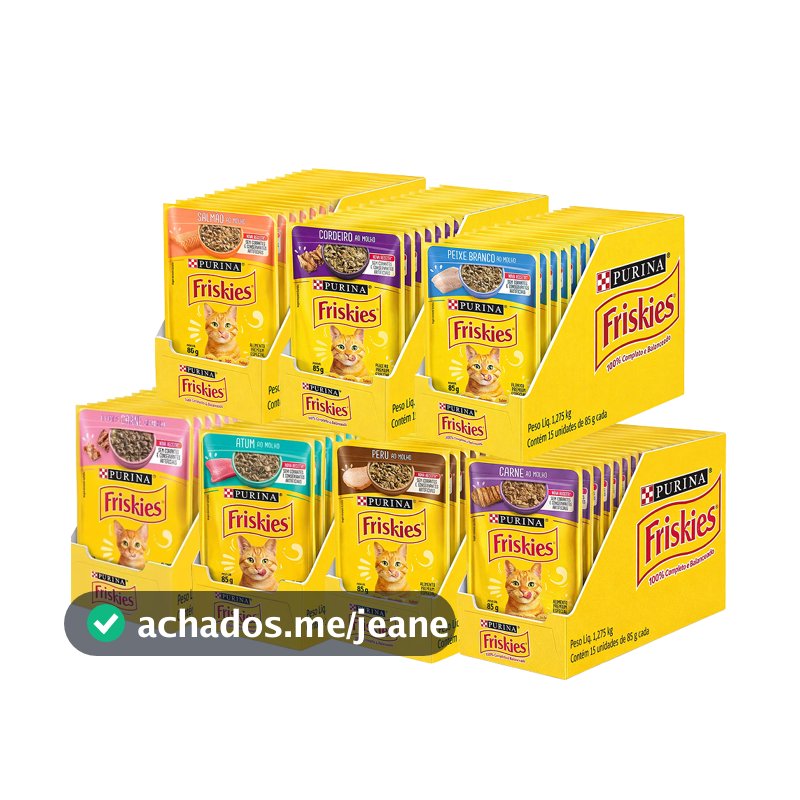 Ração Úmida Friskies 85g - Caixa com 15 unidades