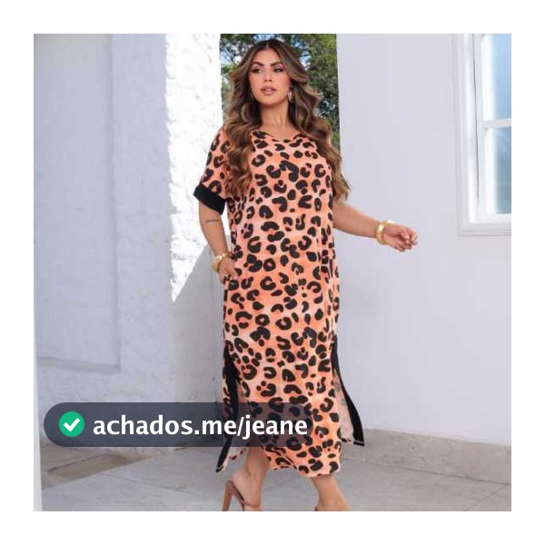 Vestido Feminino Longo Plus Size Viscolycra Casual Elegante Com Fenda Moda Bicolor Rosangela Premium Verão