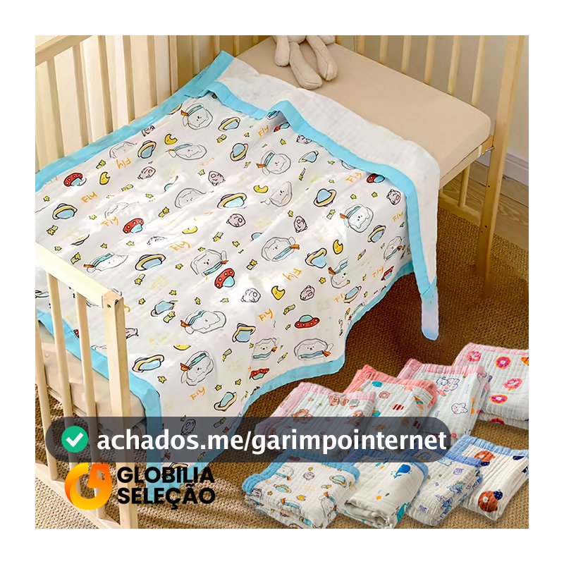 🔥Toalha de Banho Bebê 100%  Algodão Soft Super Absorvente 6 Camadas de Tecido fralda 105 x 105cm