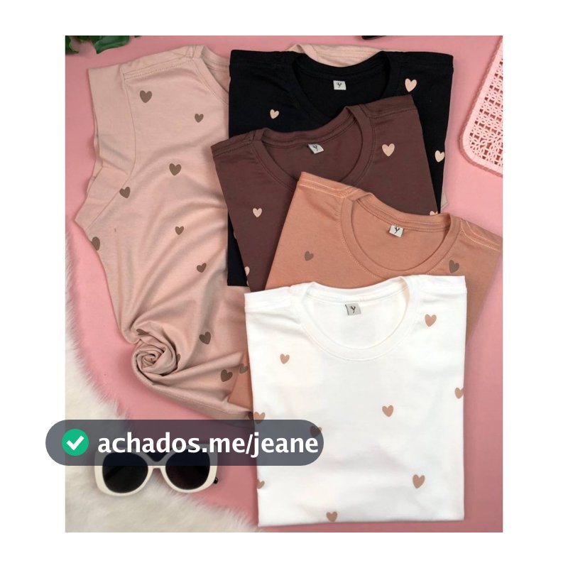 Regata Muscle Tee Feminino Plus Size Algodão - Coraçõezinhos Tam G1 e Tam G2
