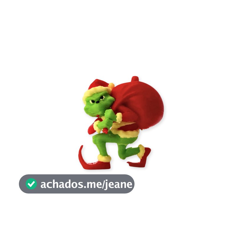 Enfeite Grinch Natalino | Impressão 3D | Mini Ornamento Árvore Natal | Artesanal | 5 cm