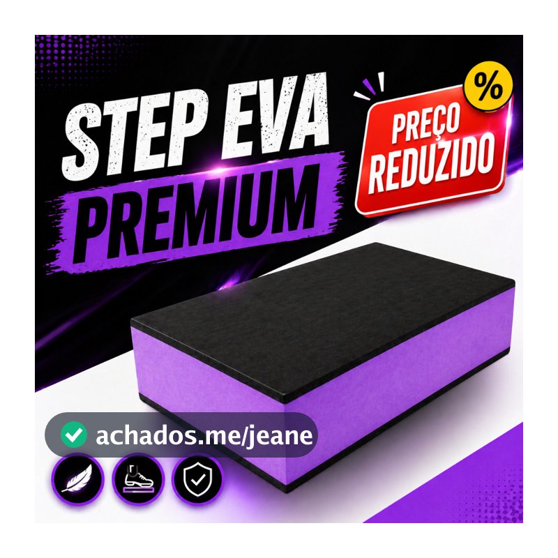 Step Academia 60x28x10  Exercícios Fitness Aeróbico Esporte Pilates Yoga Fisioterapia Estepe