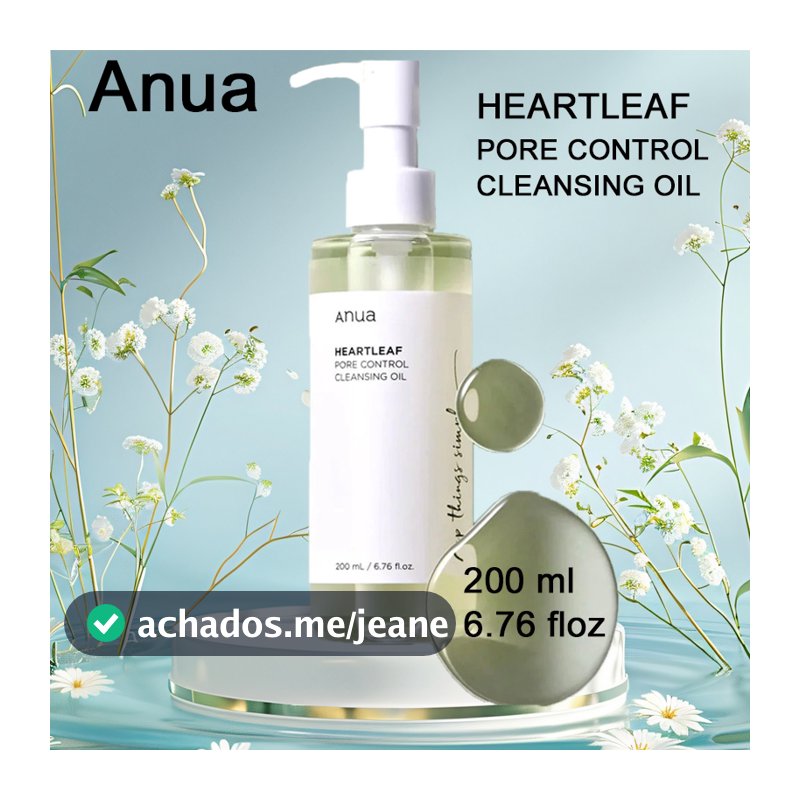 Anua Heartleaf Pore Control Óleo De Limpeza 200ml Remoção Rápida De Maquiagem Para Todos Os Tipos De Pele