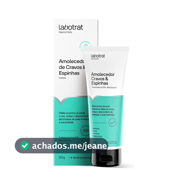 Creme antiacne amolecedor cravos espinhas emoliente secativo
