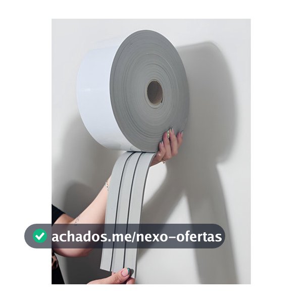 Painel Ripado Eva Cinza Autocolante 10cm x 5mm (10 Metros 3rp) Cinza