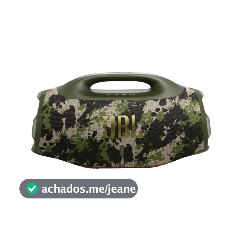 Caixa de Som JBL Boombox 4 Bluetooth com Auracast 210W IP68 Bivolt Camuflada
