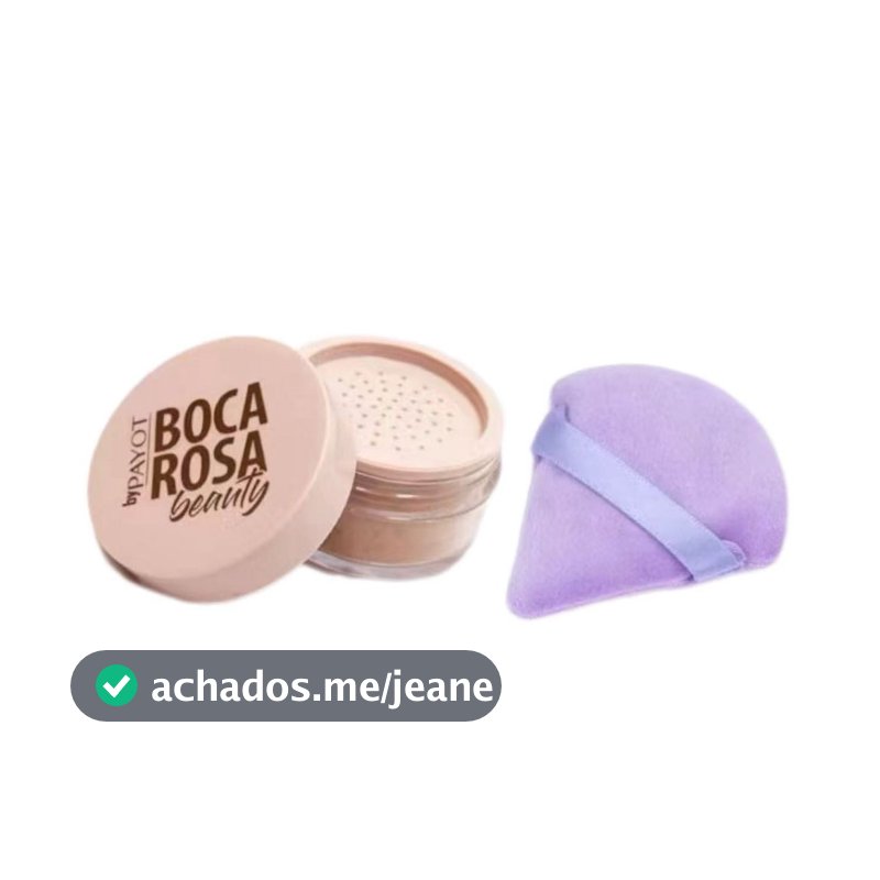 Boca Rosa Pó Translúcido Facial Solto By Payot + 1 Esponja Triangular Promoção