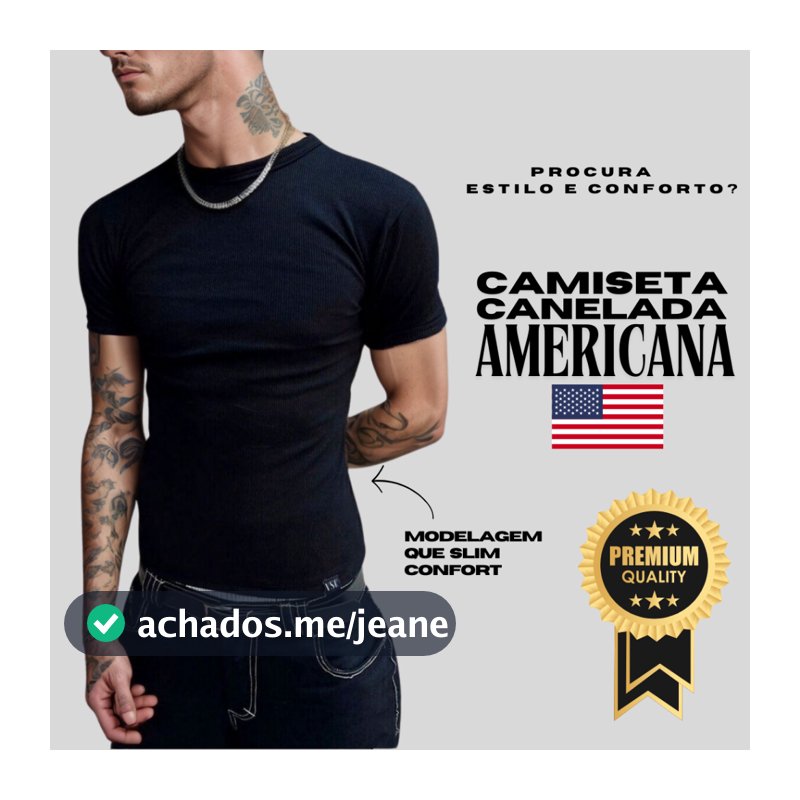 Camiseta Canelada Masculina estilo Americana RAPPER  Blusa  Camisa Slim Justa Ao Corpo