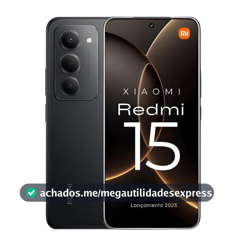 Smartphone Xiaomi Redmi 15 256gb / 128gb Versão Global Original Envio Imediato (PELÍCULA CORTESIA)