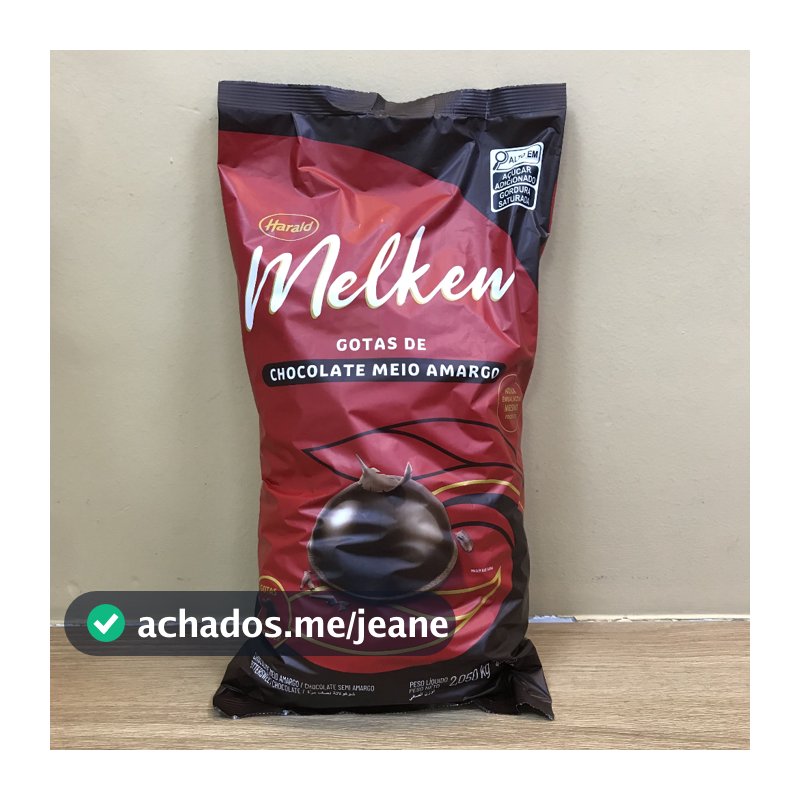 Chocolate em Gotas Meio Amargo - Melken - 2,05kg - 01 unidade - Harald