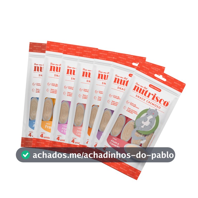 Snack Cremoso para Gatos Nutrisco Sabores Variados 56 g Pestisco