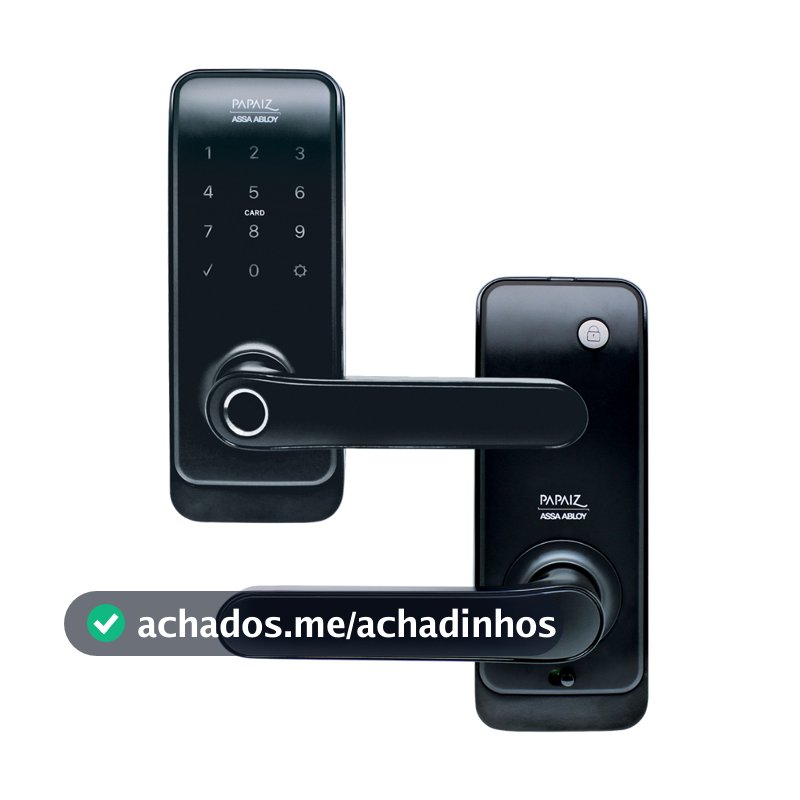 Fechadura Eletrônica Digital Smart Lock Com Biometria, Senha, Cartão E Chave SL205 - Papaiz