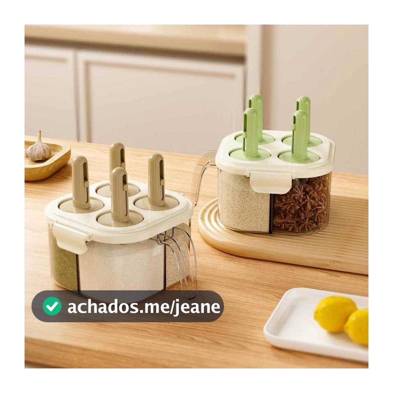Cozinha doméstica Multi-grade cozinha condimento caixa de armazenamento moderno simples cozinha sal açúcar MSG pequena c