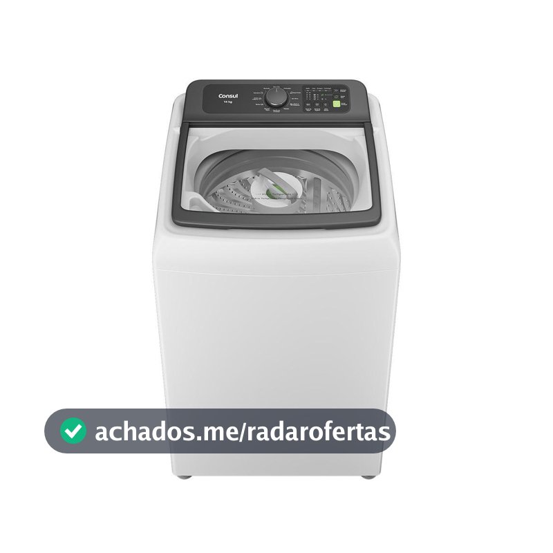 Máquina de Lavar Consul 14Kg com Modo Eco Branca CWN14AB