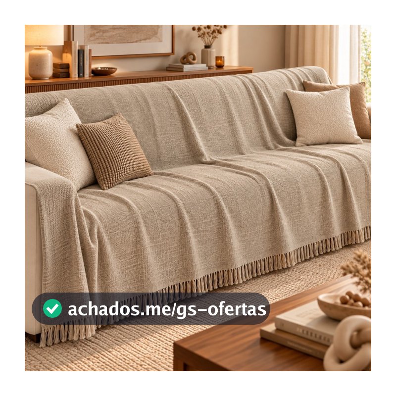 Manta Para Sofá 400x180 Mts Luxo Super King Gigante Tipo Capa Protetora Decorativa De Sofá Poltrona Algodão Promocao