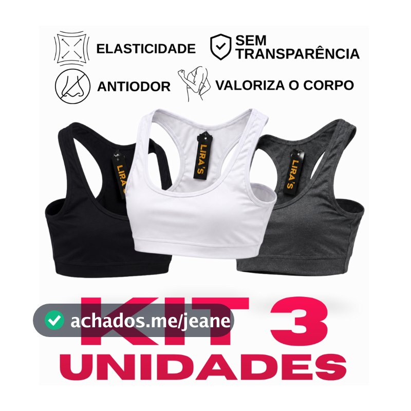 Kit 3 Top Academia Fitness Boa Sustentação  Nadador/Regata para Treino Caminhada Envio Rápido