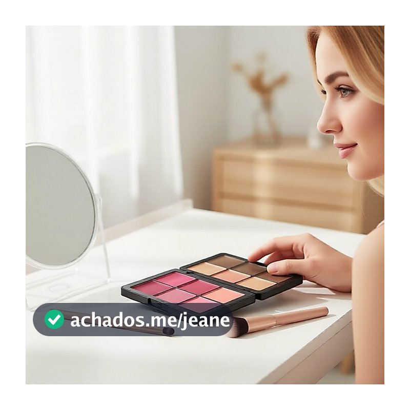 Paleta de Cremes 12 Cores Tudo-em-Um: Corretivo, Blush, Contorno – Cobertura Total, Escultura Perfeita, Charme de