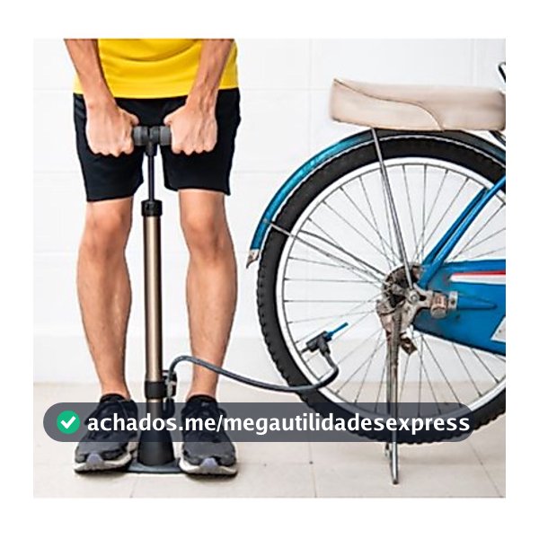 Bomba Para Encher Pneu De Bicicleta Moto E Bike de 30Cm E 50cm