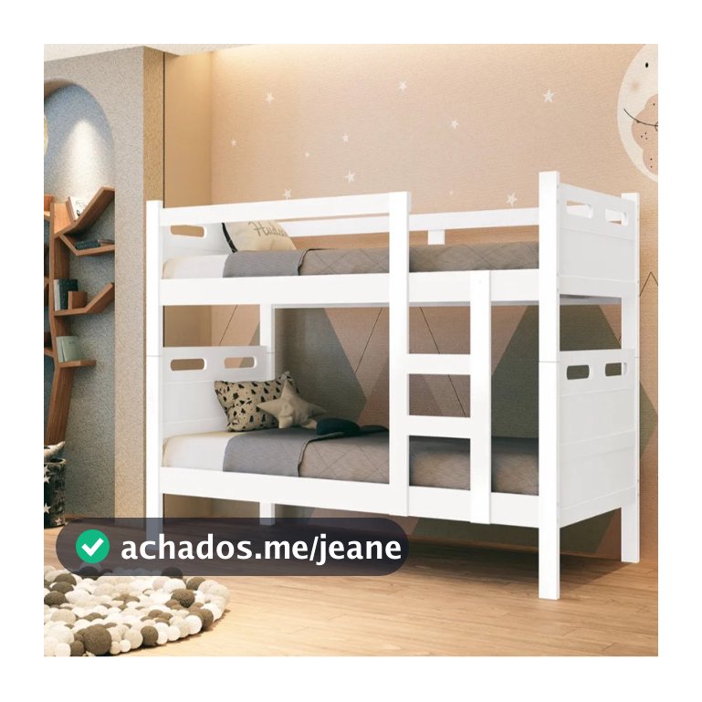 Beliche Jaspe 2 em 1 MDF - Transforma em 2 Camas de Solteiro