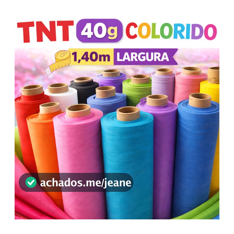 TNT Colorido Liso 40g - 1m a 5m Largura 1,40m Tecido Não Tecido para Artesanato Festa Decoração