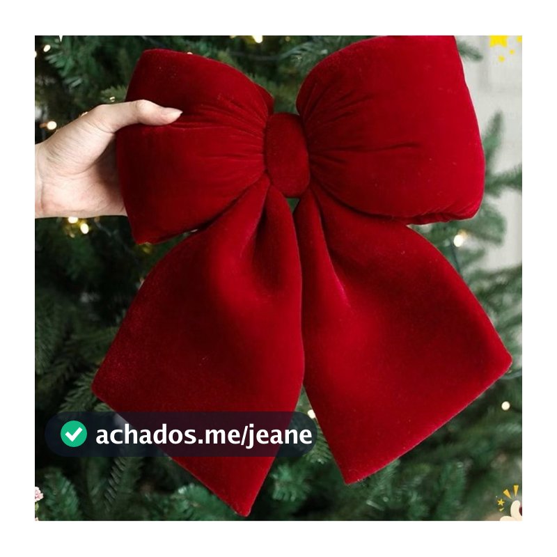 Laço Natalino Veludo Decoração de Árvore Natal - 16cm /20cm /30cm Laços de Natal Presente - Decorativo