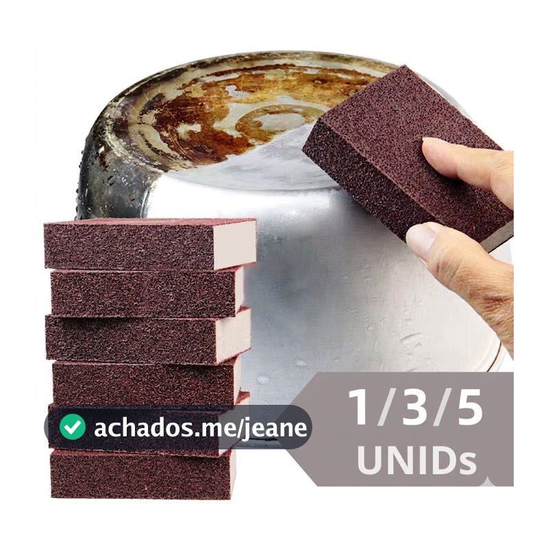 Esponja Mágica Remove Ferrugem e Risco para Forno Panela Inox TOP