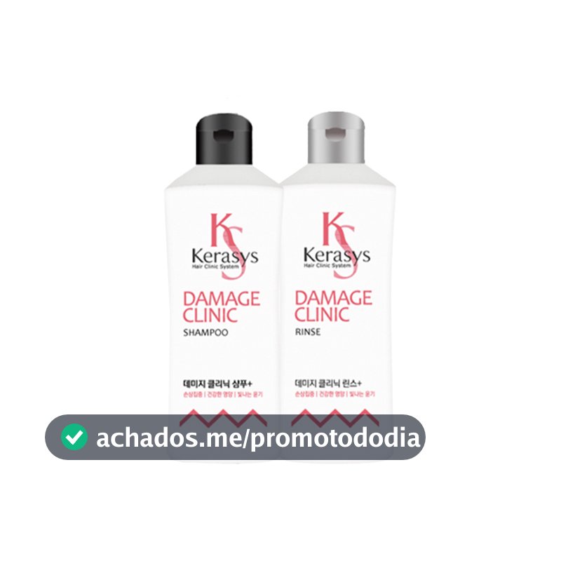 kerasys extra damage care shampoo, rinse 180ml