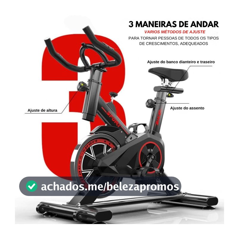 Bicicleta Bike Ergometrica Spinning Academia Fitness Profissional 120kg