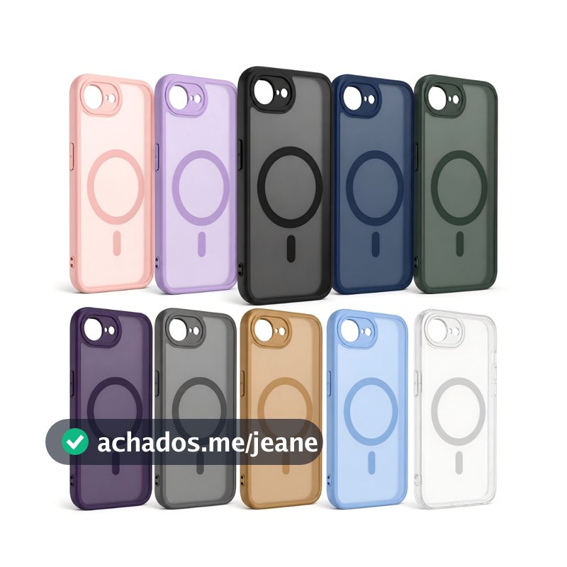Capa Fosca Translúcida para iPhone 16E/17E/17 AIR com Proteção Antichoque