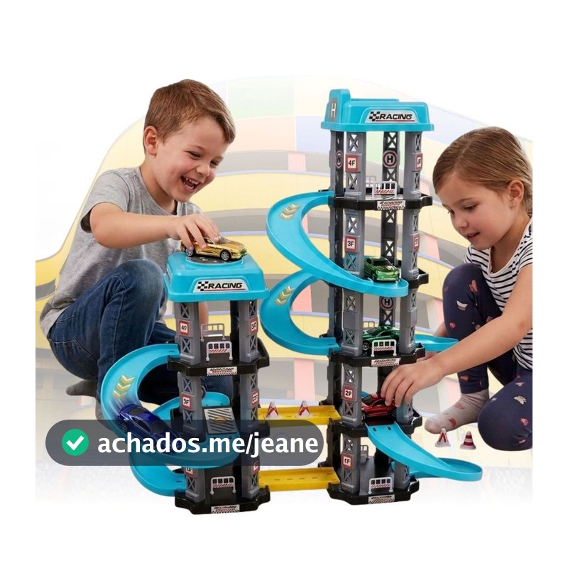 Pista De Carrinhos Brinquedo Infantil Garagem 3/5 Andares Pista De Corrida Presente pra Menino