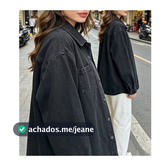 Jaqueta Jeans Max  Camisa Over  max Jeans grosso Femininas