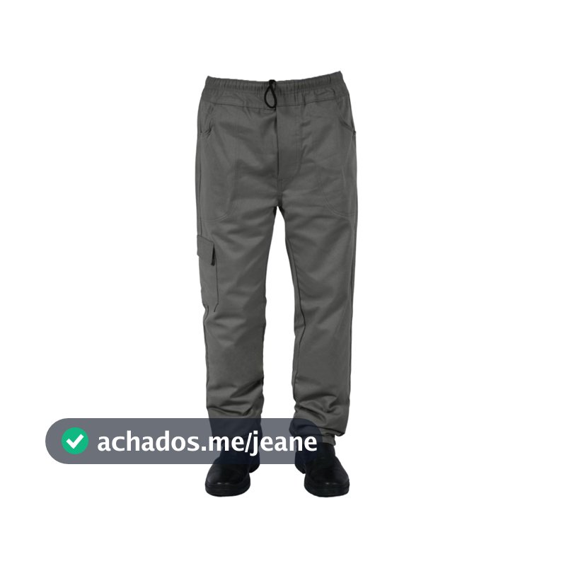 Calça Brim Trabalho Cargo Uniformes Profissional Serviço Gerais
