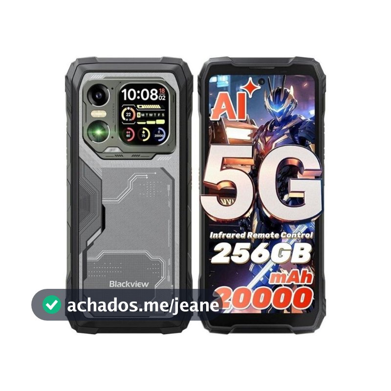 BLACKVIEW XPLORE 1 5G 36/256GB 20000mAh CÂMERA TÉRMICA - VISÃO NOTURNA DUAL SIM ROBUSTO 64mp IA NFC