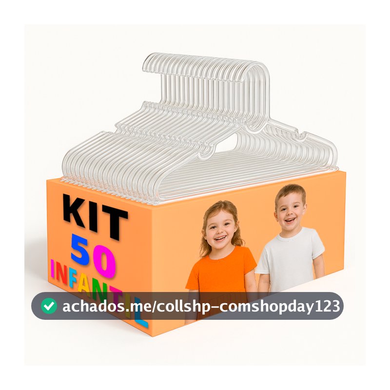 50 CABIDES ACRILICO INFANTIL conjunto organizador de calça adulto único com 30cm
