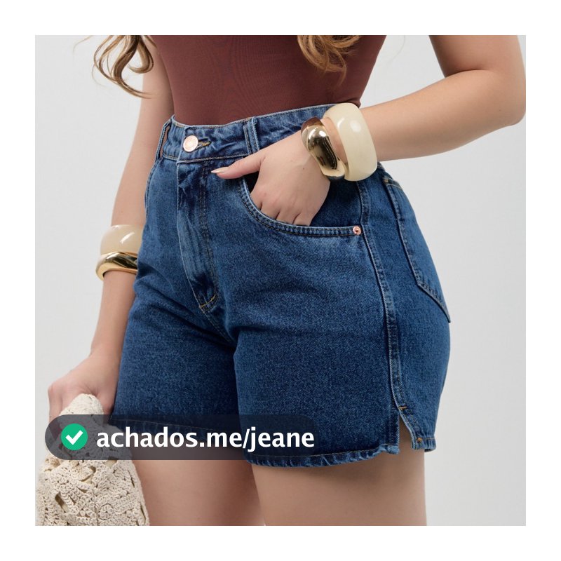 Shorts Jeans Feminino Colorido Rasgados Cintura Alta