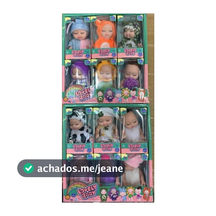 Kit Com 12 Mini Bonecas Bebe Reborn 11cm Realismo Miniatura