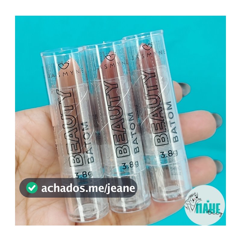 Kit 3 Batons Cremoso Cores Nudes - Jasmyne