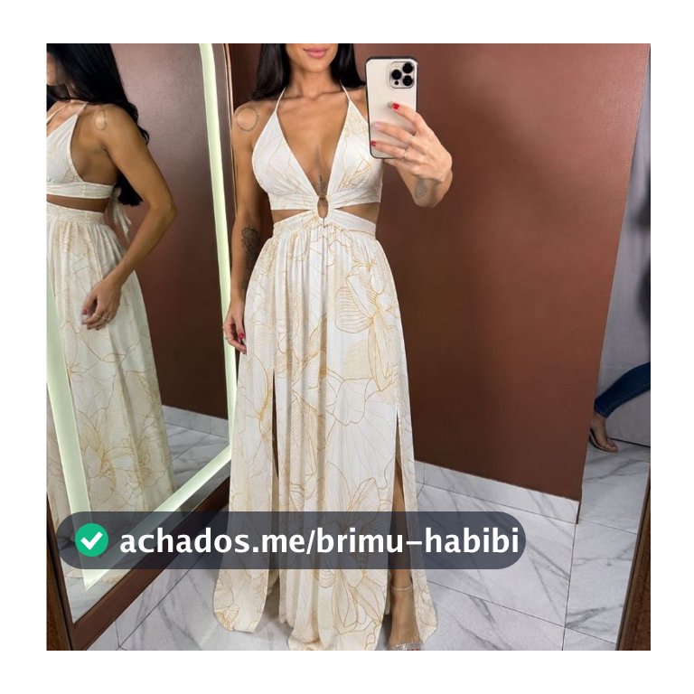 Vestido Longo Premium Feminino Estampado Floral com Bojo Decote V Fenda Elegante Verão Passeio