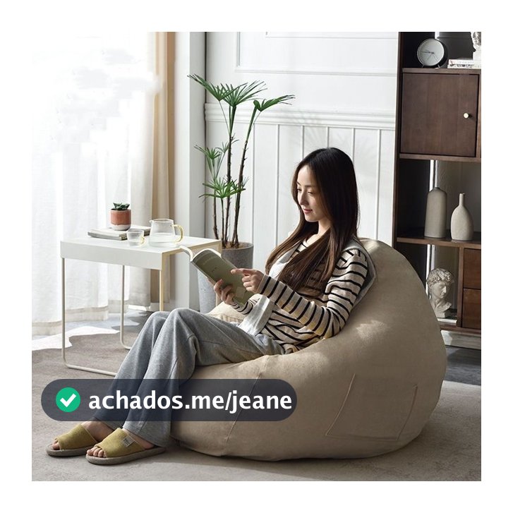 Puff Gigante suede 9983 sem enchimento envio imediato