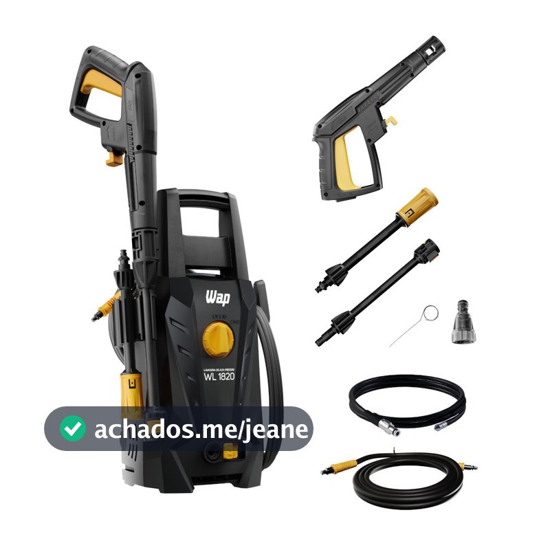 Lavadora de alta pressão Desentupidora 1500 libras - WL 1820 Black Ultra Wap