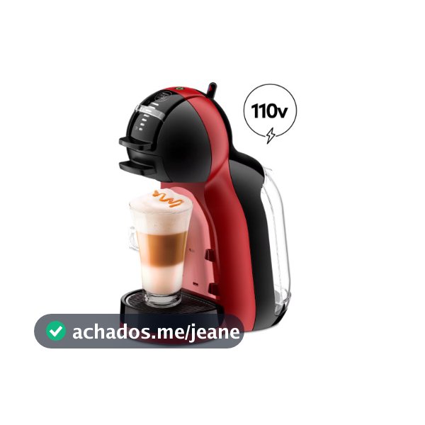 Cafeteira Nescafé Arno Mini Me Preta e Vermelha 127V Para Cápsulas Dolce Gusto