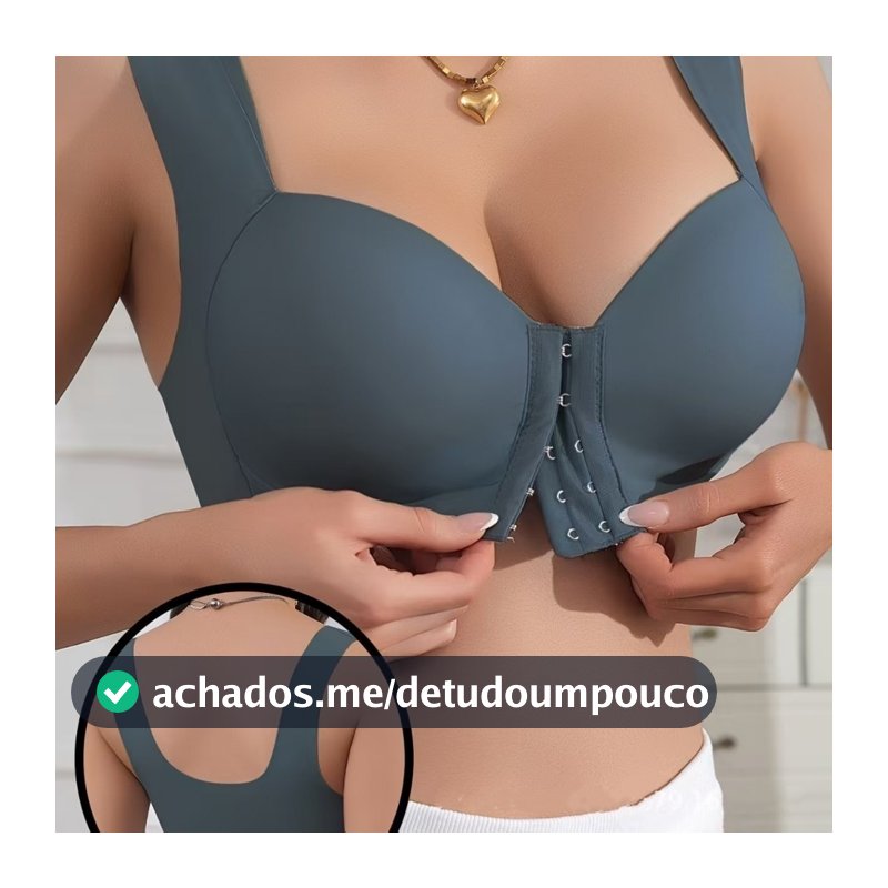 Roupa íntima com fivela frontal sem costura, almofada fixa No peito, Anti-flacidez, roupa íntima bonita, tamanho grande,