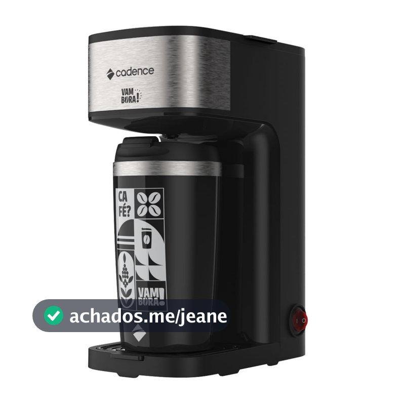 Cafeteira Elétrica Cadence Vambora com Copo Térmico