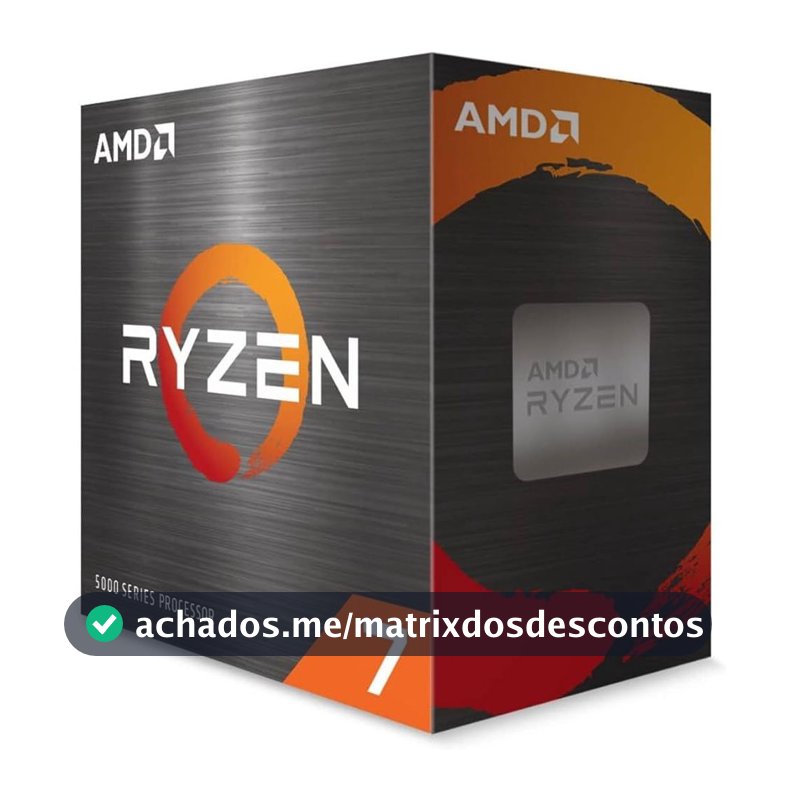 Processador AMD Ryzen 7 5700, 3.7 GHz (4.6GHz Max Turbo), Cache 4MB, 8 Núcleos, 16 Threads, AM4