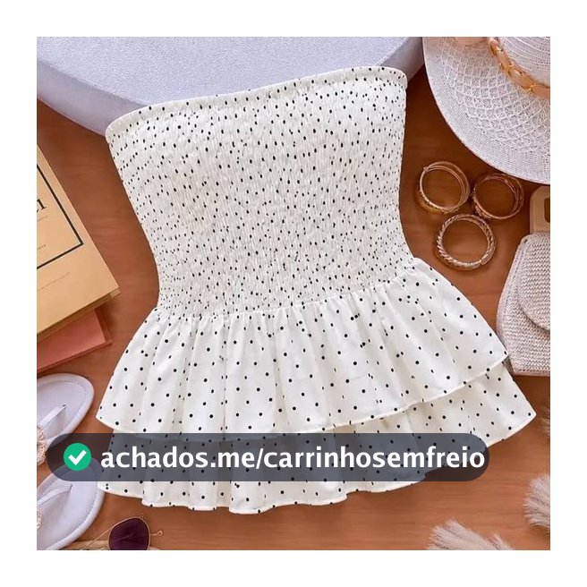 KIT  Bata POA Retro Batinha poa peplum cropped Moda calor estica leve confortavel