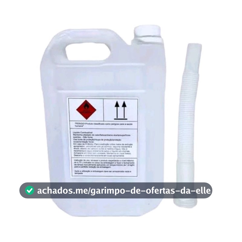 BOMBONA GALÃO + FUNIL COMBUSTÍVEL COM MARCAÇÃO 5LT