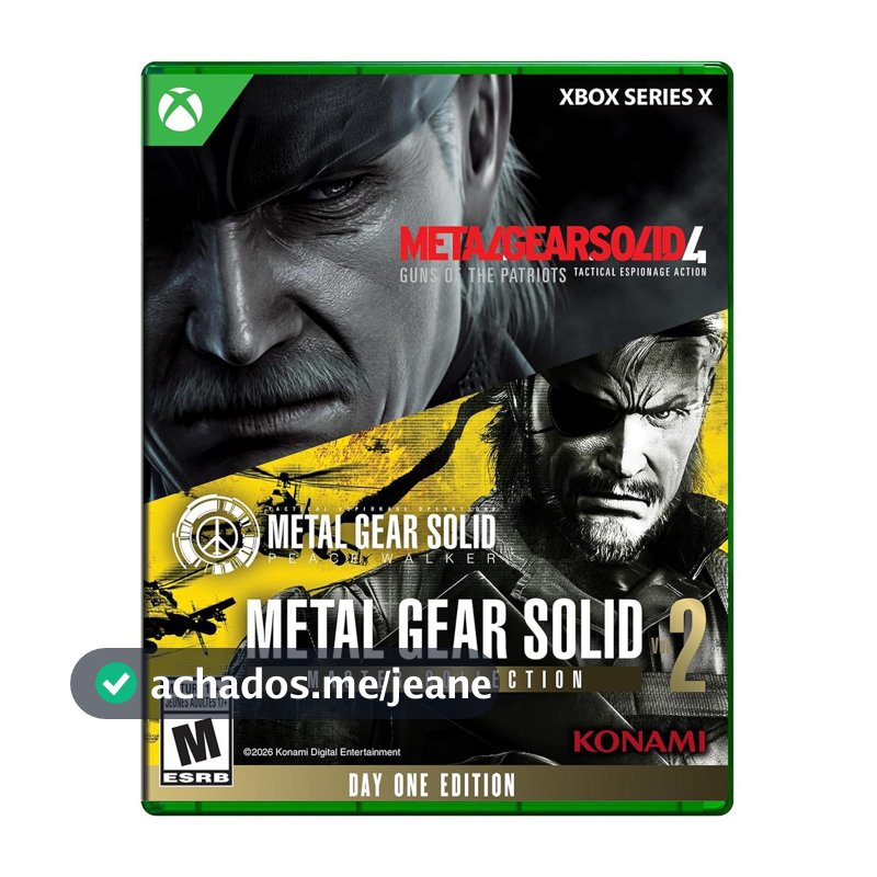 Metal Gear Solid Master Collection Vol 2 Xbox Series X Midia Fisica