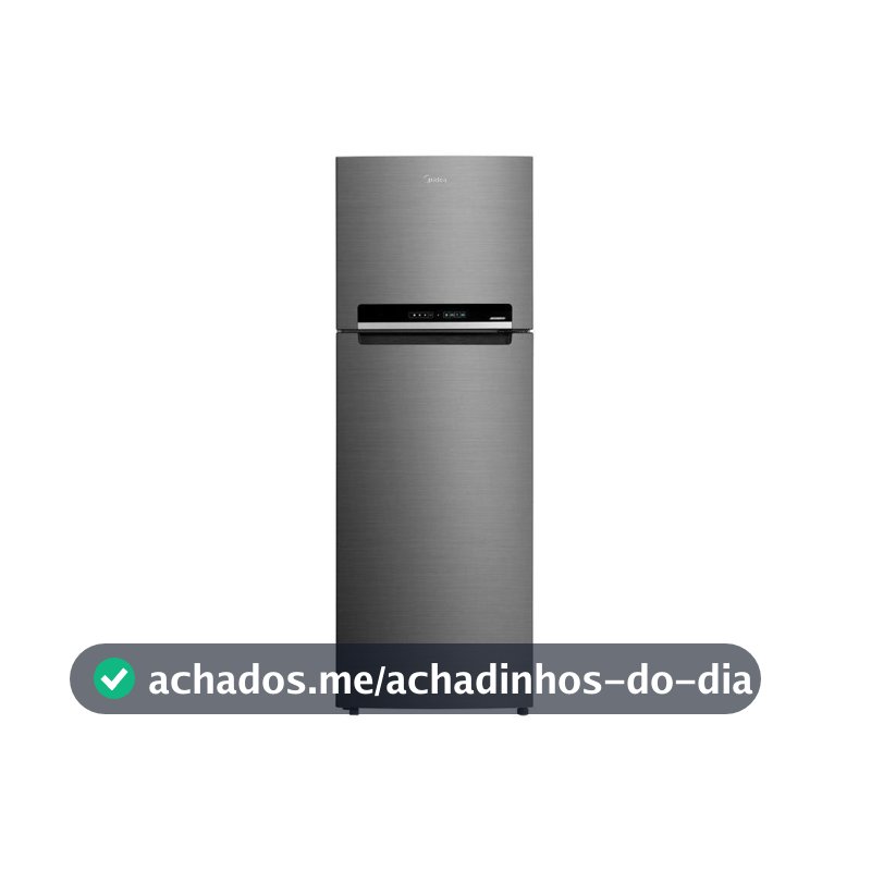 Geladeira/ Refrigerador Midea Frost Free Duplex Inox 394L